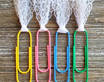 Set of 4 . Jumbo Paper Clips for Journals . Paper Clips for Planners . Large Paper Clips . Book Marker Paper Clips . Junk Journal Ephemera