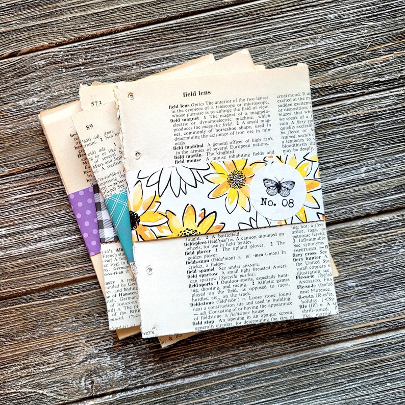 20pcs . Dictionary Paper . Scrap Paper Pack . Junk Journal Supplies . Art Journal Ephemera . Collage Supplies . Vintage Ephemera Book Pages image 2