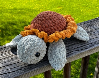 Sunflower Turtle | Crochet Flower Turtle