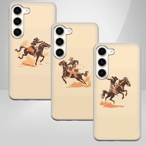 Sheriff Phone Case Cowboy Rodeo Cover for Samsung Galaxy S24Ultra, S23FE ,S22, A15, A54, A53, iPhone 15Pro, 14, 13, 12, 11, Pixel 8,7 Pro, 6 image 1