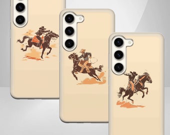Sheriff Phone Case Cowboy Rodeo Cover for Samsung Galaxy S24Ultra, S23FE ,S22, A15, A54, A53, iPhone 15Pro, 14, 13, 12, 11, Pixel 8,7 Pro, 6