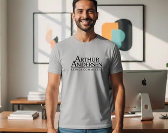 Arthur Andersen Ethics Committee T-Shirt, Finance Humor Tee, Accounting Satire Shirt