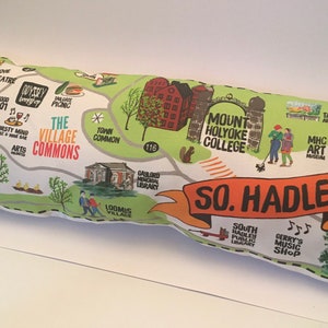 JK South Hadley Decorative Pillow Illustrated with my drawings