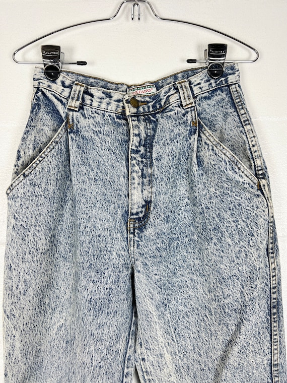 Vintage Stefano jeans Acid Wash high waist tapere… - image 3