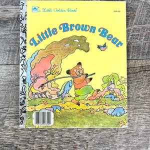 Little Brown Bear- a Little Golden Book vintage 1985 childrens storybook
