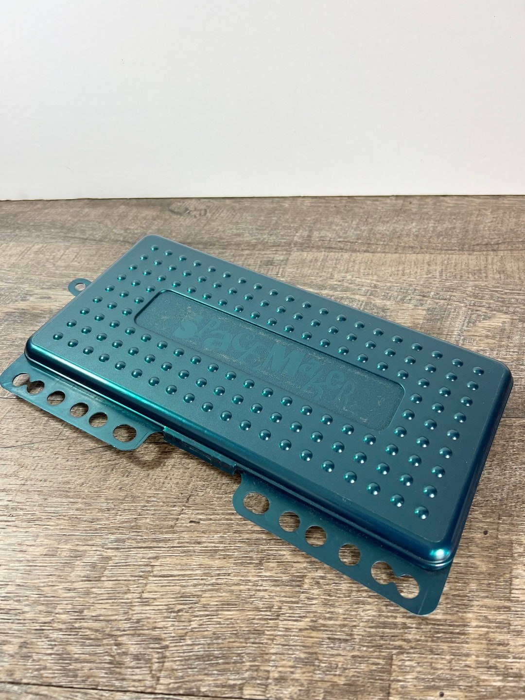 Spacemaker Pencil Box Case Binder Holes Flat Thin Pen Storage Green ...