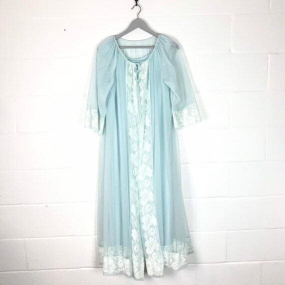Vintage nightgown robe set Union-made M