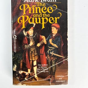 The Prince & the Pauper by Mark Twain classic fiction book 1977 paperback