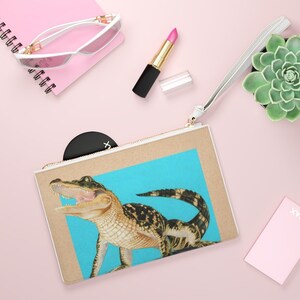 Baby Alligator Smiling Clutch Bag