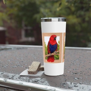 Eclectus Parrot Copper Vacuum Insulated Tumbler, 22oz
