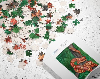Red Corn Snake Puzzle (110 pieces)