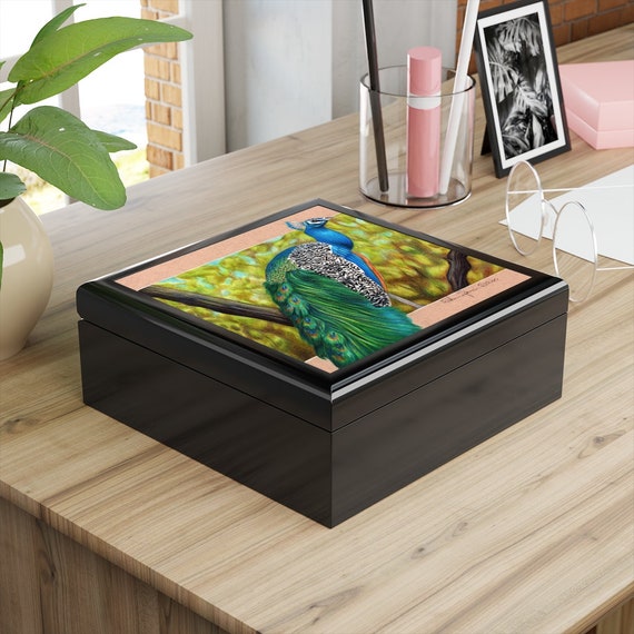 Peacock 2024 jewelry holder
