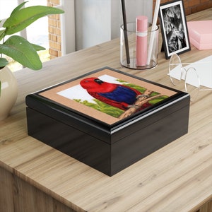 Eclectus Parrot Jewelry Box