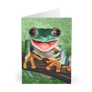 Red Eyed Tree Frog Greeting Cards
