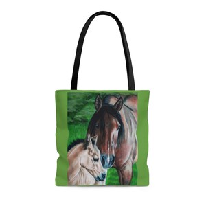 Horses AOP Tote Bag
