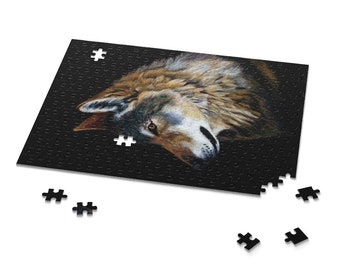 Wolf on Black Puzzle 250 pieces