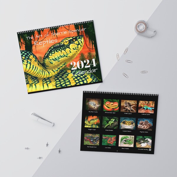 Reptile Calendar Etsy