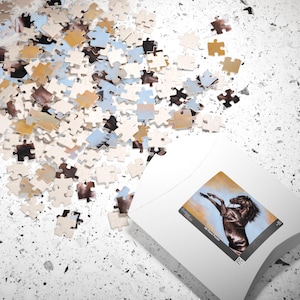 Equestrian Puzzle for Horse Lovers, 110/252/520/1014-piece Jigsaw, Perfect Gift for Horse Enthusiasts, Family Game Night, Unique Home Décor