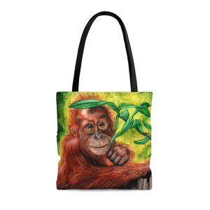 Baby Chimpanzee AOP Tote Bag