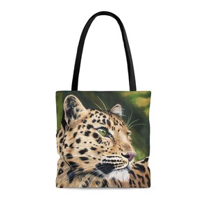 Amur Leopard AOP Tote Bag