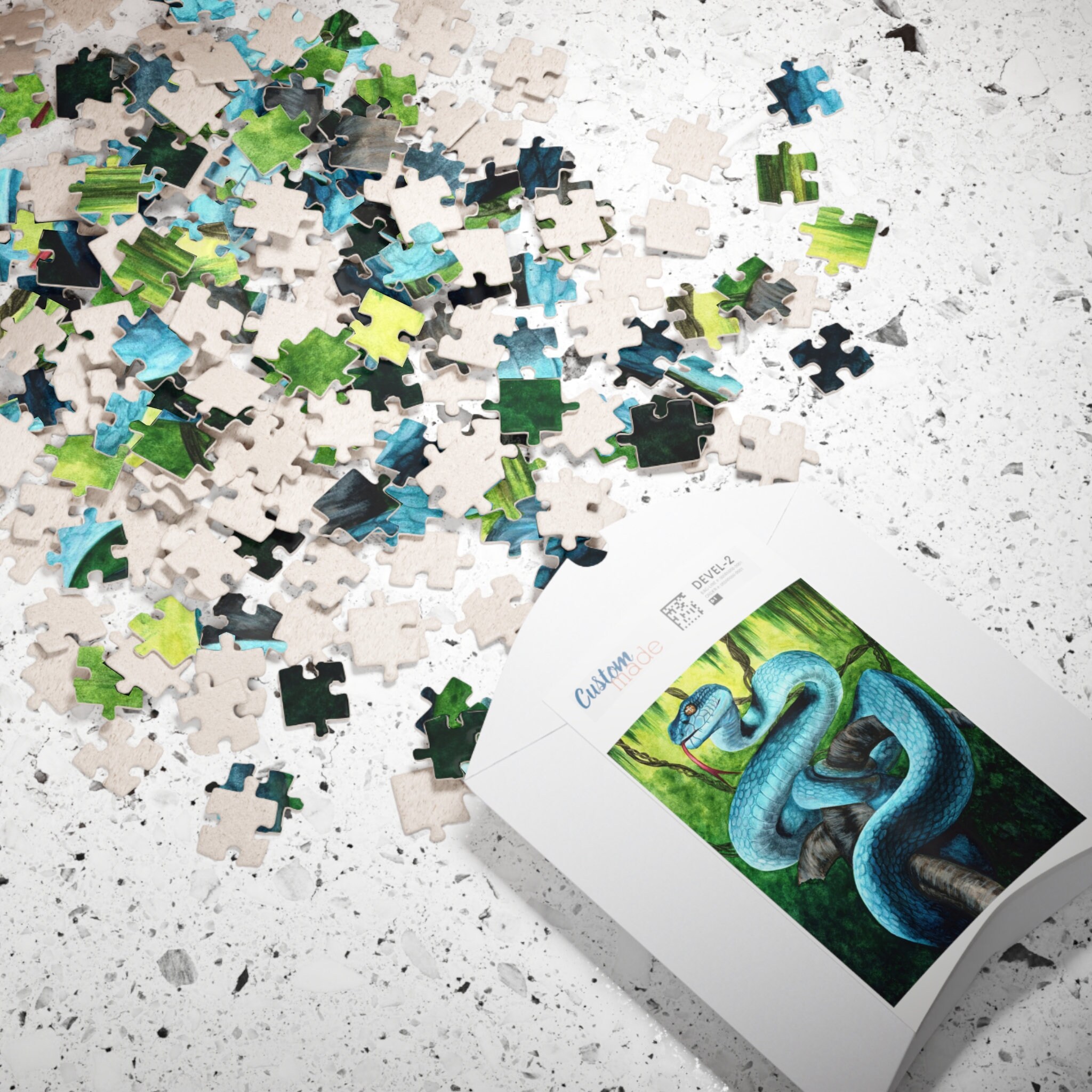 Blue Insularis Viper Puzzle (110 piece)