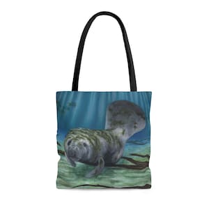 Manatee AOP Tote Bag