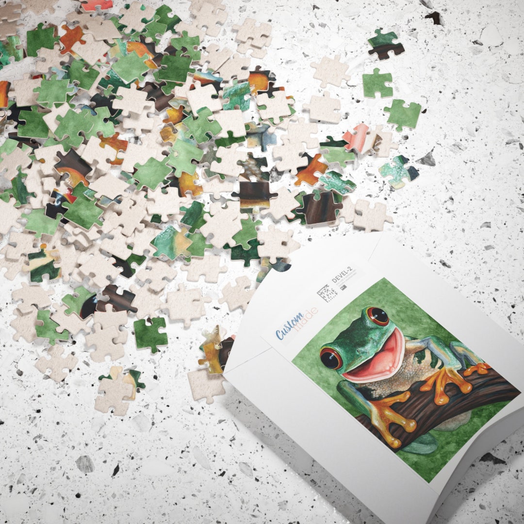 Red Eyed Tree Frog Puzzle 110 252 500 1014piece Etsy