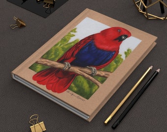 Eclectus Parrot Hardcover Journal Matte