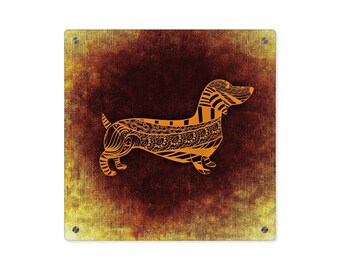 Dachshund colormix Acrylic Wall Art Panels