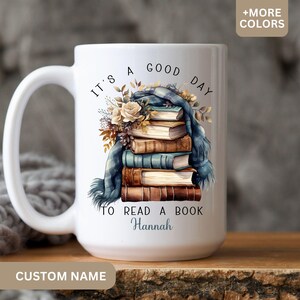 Book Mug, Bookish Mug, Book Lover Mug, Reading Mug, Teacher Mug, Cottagecore Mug, Coffee Mug for Readers, Bookworm Mug, Custom Bookish Cup