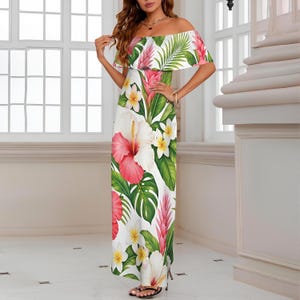 off the shoulder spring dress Chantel Off Shoulder Maxi Dress