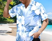 Custom Hawaiian Shirt: Retro Tropical Aloha Print - Beach Vacation Apparel