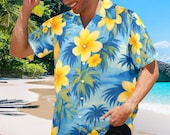Men’s Hawaiian Shirt | Aloha Tropical Button Down | Plus Size S–5XL | Cruise Vacation Outfit