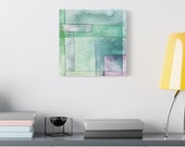 Original Abstract Wall Art Modern Vibrant Composition with Geometric Shapes and Colorful Elements