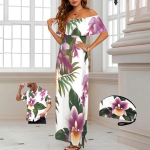 open lace back dress Hawaiian Party Maxi Dress Pink main image 0