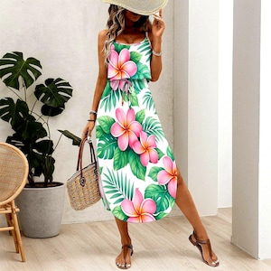 bridal dress midi Lacelle Size:US28+ feminine look that feels Vacation Outfits Yellow Floral Cotton Maxi