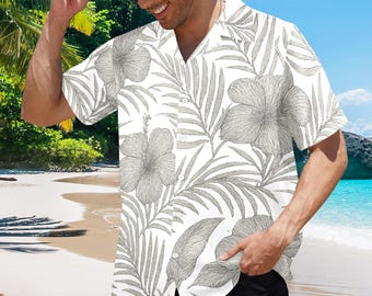 Camisa hawaiana personalizada con estampado tropical retro Aloha para vacaciones en la playa, tallas S-5XL