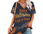 Vintage Halloween Ghost Shirt: Floral Pumpkin Season Comfort Colors Tee