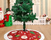 Fringed Tree Skirt – Elegant Holiday Decor, Festive Xmas Home Decoration, Seasonal Christmas Accent in 3 Sizes