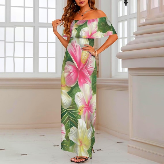 satin off the shoulder bridesmaid dress Esme Off-Shoulder Satin Ribbon Bridesmaid Dress - TO901
