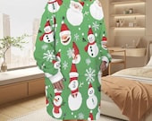 Festive Oversized Santa Hoodie Blanket for Holiday Comfort