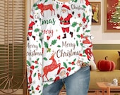Cheerful Santa Christmas Sweater: Unisex Holiday Pullover
