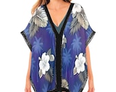 Sexy Black Lace Cover-Up – Lightweight Swimsuit Cover, Deep V-Neck Bathing Suit Cover for Beach, Pool, Spa, Plus Sizes S-4XL
