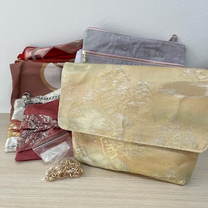 Upcycled Japanische Obi Handtasche - Handgemachte Vintage Kimono Tasche - Einzigartige nachhaltige Mode