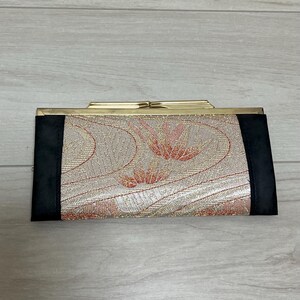 Cartera o bolso japonés vintage – Patrón tradicional – Diseño de dos compartimentos