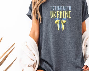 I Stand With Ukraine T-Shirt: Support Ukrainian Solidarity