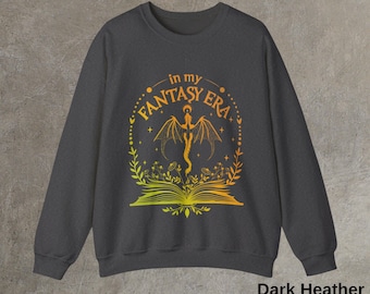 Fantasy Era Dragon Sweatshirt - Bookworm Reader Gift