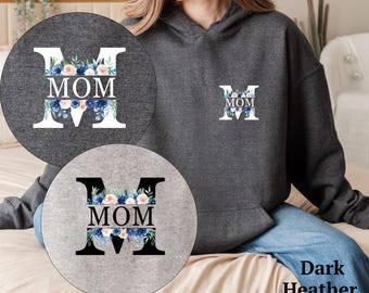 Floral Mom Letter Hoodie - Cozy Mother's Day Sweatshirt