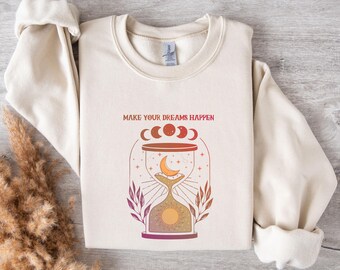 Mystical Moon Phase T-Shirt: Boho Astrology Sun Design