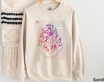 Wizarding School Crest Sweatshirt - Magic Lovers Shirt